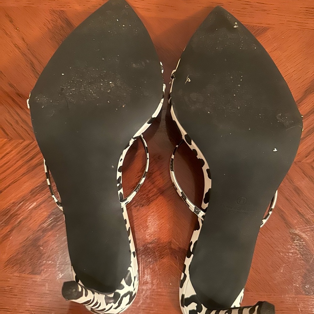 Liliana LAURENT-40 Black and White Heels size 11 - Picture 8 of 8
